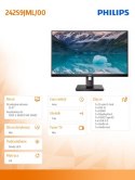 Monitor PHILIPS 242S9JML/00 (23.8" /VA /75Hz /1920 x 1080 /Czarny) Monitor PHILIPS 242S9JML/00 (23.8" /VA /75Hz /1920 x 1080 /Czarny)