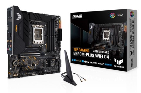 Płyta główna ASUS TUF GAMING B660M-PLUS WIFI (Socket 1700 /micro ATX) Płyta główna ASUS TUF GAMING B660M-PLUS WIFI (Socket 1700 /micro ATX)