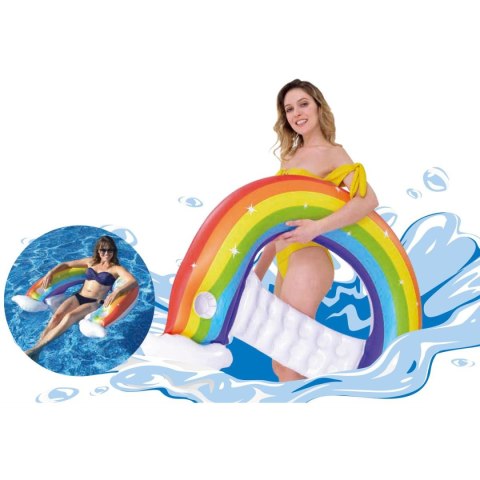 DMUCHANY LEŻAK FOTEL WODNY TĘCZA 107x95x23CM 37606 DMUCHANY LEŻAK FOTEL WODNY TĘCZA 107x95x23CM 37606