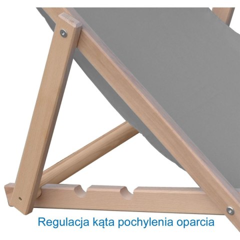 LEŻAK DREWNIANY CLASSIC GRANATOWY LEŻAK DREWNIANY CLASSIC GRANATOWY