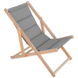 LEŻAK DREWNIANY CLASSIC SOFT Z ZAGŁÓWKIEM STALOWY