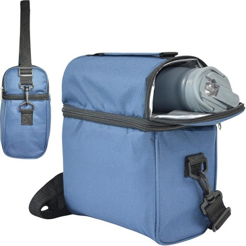LUNCHBOX TORBA TERMICZNA Z BUTELKĄ REDCLIFFS NIEBIESKI LUNCHBOX TORBA TERMICZNA Z BUTELKĄ REDCLIFFS NIEBIESKI