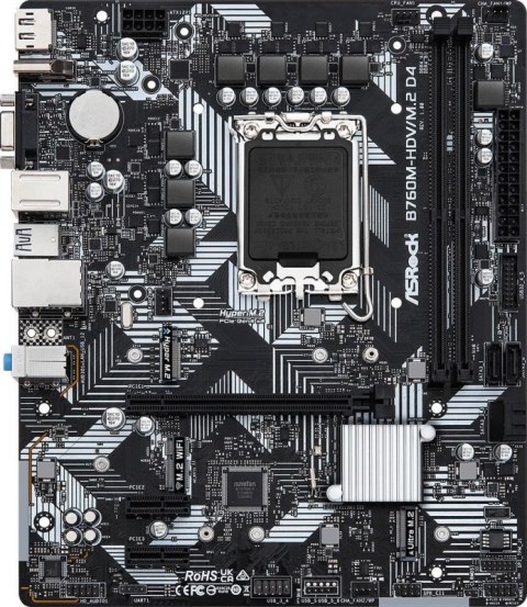 Płyta główna ASROCK B760M-HDV/M.2 D4 (Socket 1700 /micro ATX) Płyta główna ASROCK B760M-HDV/M.2 D4 (Socket 1700 /micro ATX)