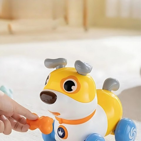 WOOPIE Interaktywny Piesek 2w1 Pchacz Szczekający 360° 6m+ WOOPIE Interaktywny Piesek 2w1 Pchacz Szczekający 360° 6m+