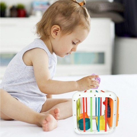 WOOPIE Kostka Edukacyjna Sorter 4w1 Kształty 18m+ WOOPIE Kostka Edukacyjna Sorter 4w1 Kształty 18m+