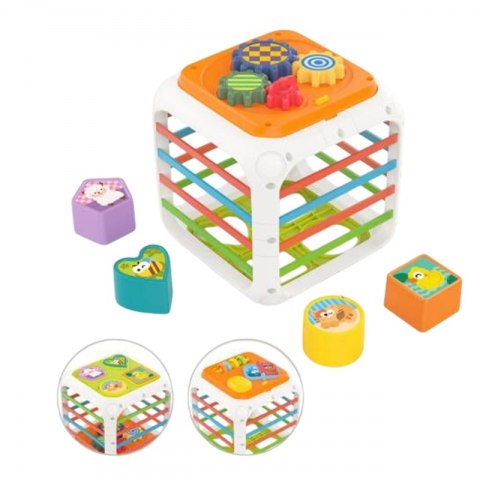 WOOPIE Kostka Edukacyjna Sorter 4w1 Kształty 18m+ WOOPIE Kostka Edukacyjna Sorter 4w1 Kształty 18m+