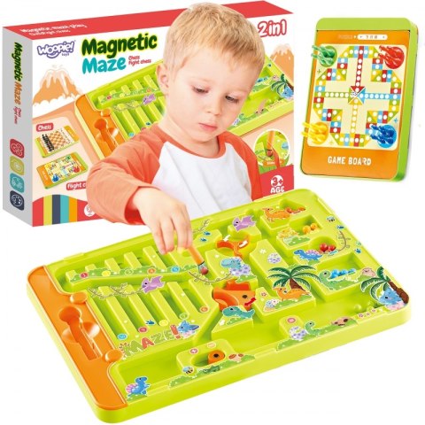 WOOPIE Magnetyczny Labirynt 2w1 Gra Chińczyk WOOPIE Magnetyczny Labirynt 2w1 Gra Chińczyk