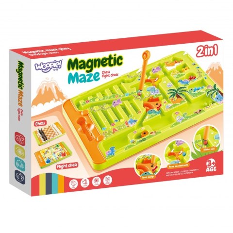 WOOPIE Magnetyczny Labirynt 2w1 Gra Chińczyk WOOPIE Magnetyczny Labirynt 2w1 Gra Chińczyk