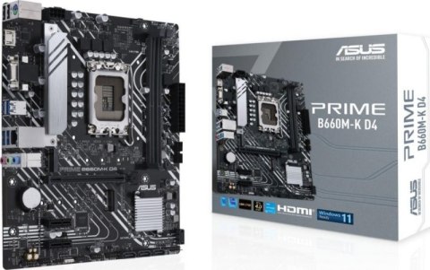 Płyta główna ASUS PRIME B660M-K D4 (Socket 1700 /micro ATX) Płyta główna ASUS PRIME B660M-K D4 (Socket 1700 /micro ATX)