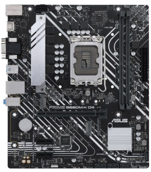 Płyta główna ASUS PRIME B660M-K D4 (Socket 1700 /micro ATX) Płyta główna ASUS PRIME B660M-K D4 (Socket 1700 /micro ATX)