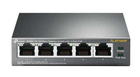 Przełącznik TP-LINK TL-SF1005P (5x 10/100 ) Przełącznik TP-LINK TL-SF1005P (5x 10/100 )