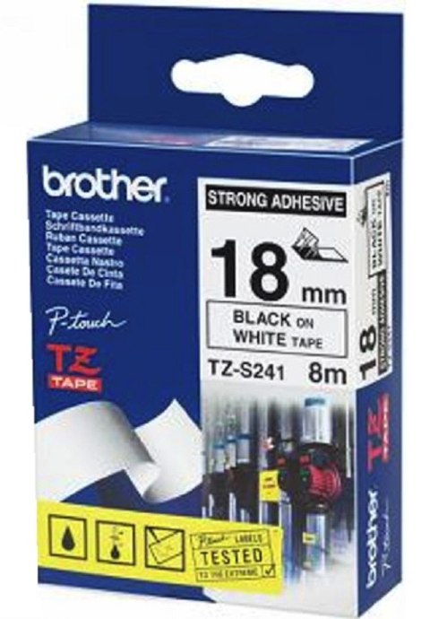 Taśma BROTHER Czarny TZ-S241 Taśma BROTHER Czarny TZ-S241