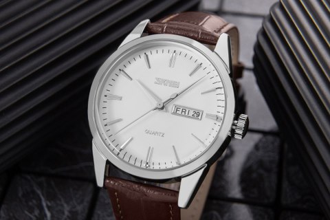 Zegarek Męski Skmei 9073SIWTB + BOX Skmei Zegarek Męski Skmei 9073SIWTB + BOX Skmei