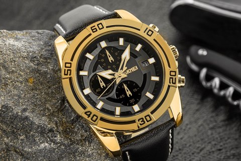Zegarek Męski Skmei 9156GDBK + BOX Skmei Zegarek Męski Skmei 9156GDBK + BOX Skmei