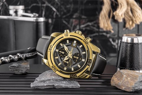 Zegarek Męski Skmei 9156GDBK + BOX Skmei Zegarek Męski Skmei 9156GDBK + BOX Skmei