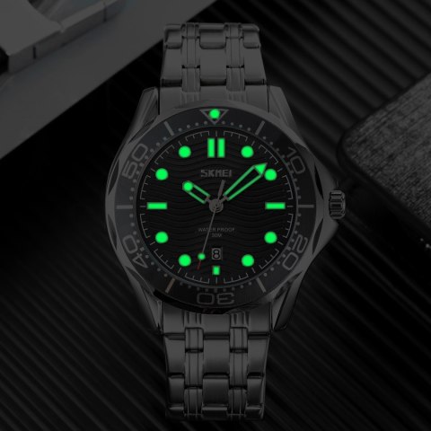 Zegarek Męski Skmei 9276SISIBK + BOX Skmei Zegarek Męski Skmei 9276SISIBK + BOX Skmei