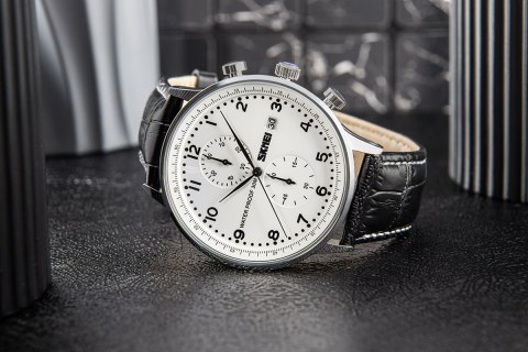 Zegarek Męski Skmei 9301SISIBK + BOX Skmei Zegarek Męski Skmei 9301SISIBK + BOX Skmei
