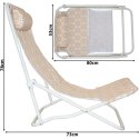LEŻAK SKŁADANY PLAŻOWY Z ZAGŁÓWKIEM POMARAŃCZOWY LEŻAK SKŁADANY PLAŻOWY Z ZAGŁÓWKIEM POMARAŃCZOWY