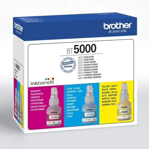 Zestaw tuszy BROTHER Zestaw tuszy Multipack BT5000CMY BT5000CLVAL Zestaw tuszy BROTHER Zestaw tuszy Multipack BT5000CMY BT5000CLVAL
