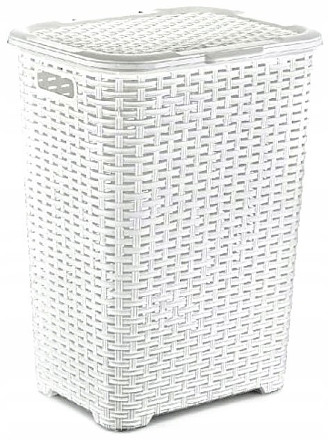Kosz na bieliznę RATTAN 45l-biały 400x316x550 Kosz na bieliznę RATTAN 45l-biały 400x316x550