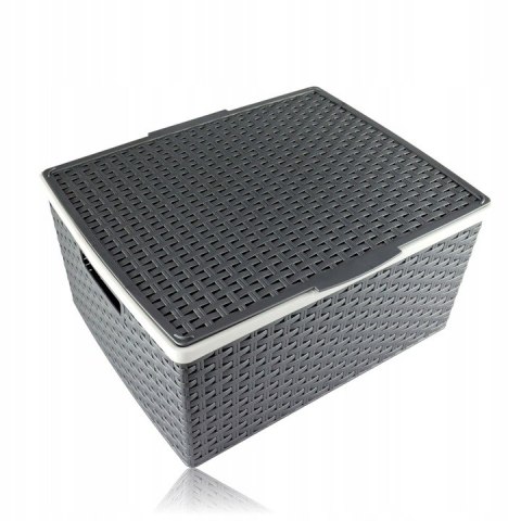 Koszyk z pokr. RATTAN 41X34X20 Koszyk z pokr. RATTAN 41X34X20