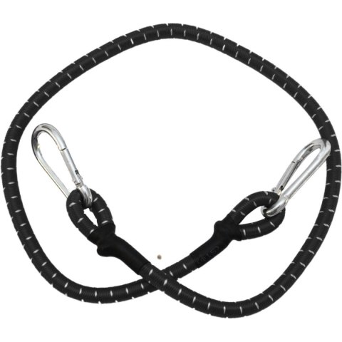 TAŚMA GUMA DO MOCOWANIA BAGAŻU KARABIŃCZYK 80cm 1szt XQMAX CZARNY TAŚMA GUMA DO MOCOWANIA BAGAŻU KARABIŃCZYK 80cm 1szt XQMAX CZARNY