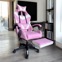 Fotel gamingowy obrotowy z podnóżkiem EC GAMING masażer KO24R Fotel gamingowy obrotowy z podnóżkiem EC GAMING masażer KO24R