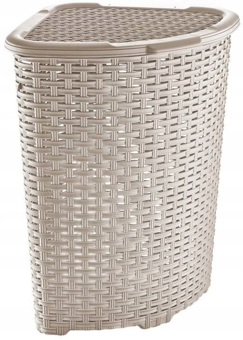 Kosz rogowy RATTAN 52l-beż 402x402x580 Kosz rogowy RATTAN 52l-beż 402x402x580