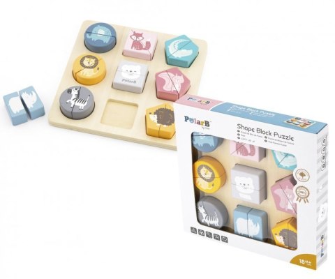 Viga 44012 PolarB Układanka 2w1 Puzzle - kształty Viga 44012 PolarB Układanka 2w1 Puzzle - kształty