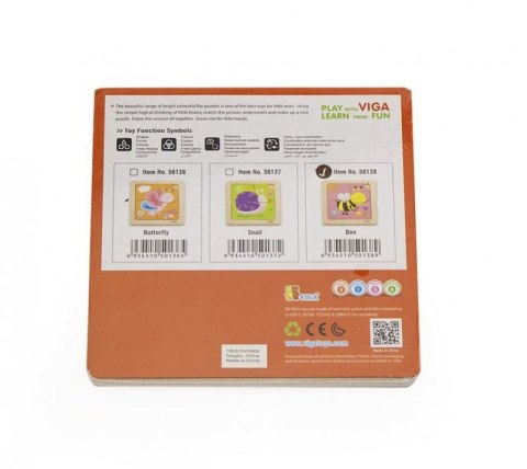 Viga 50138 Puzzle na podkładce - pszczółka Viga 50138 Puzzle na podkładce - pszczółka