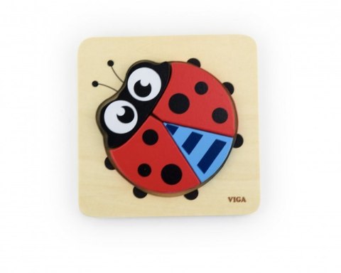 Viga 50168 Pierwsze puzzle maluszka - biedronka Viga 50168 Pierwsze puzzle maluszka - biedronka