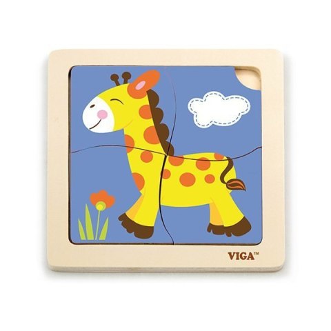 Viga 51319 Puzzle na podkładce - Żyrafa Viga 51319 Puzzle na podkładce - Żyrafa