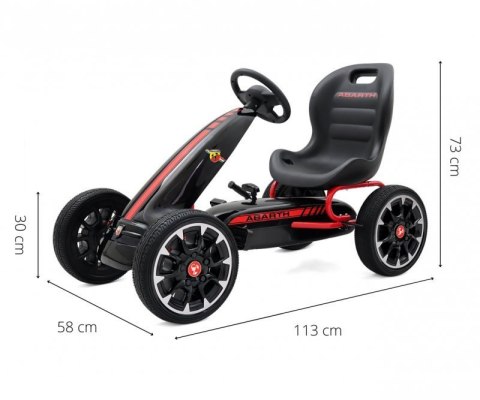 Gokart na pedały Abarth Black Gokart na pedały Abarth Black