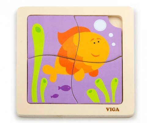 Viga 50144 Puzzle na podkładce - rybka Viga 50144 Puzzle na podkładce - rybka