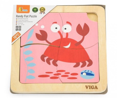 Viga 50146 Puzzle na podkładce - krab Viga 50146 Puzzle na podkładce - krab