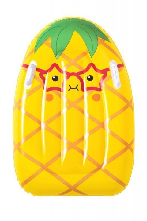 Bestway 42049 Dmuchana deseczka do pływania z uchwytami Ananas 84cm x 56cm Bestway 42049 Dmuchana deseczka do pływania z uchwytami Ananas 84cm x 56cm