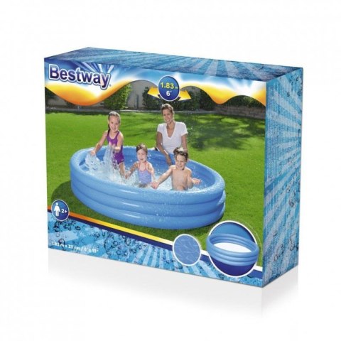 Bestway 51027 Basen dmuchany Niebieski 1.83m x 33cm Bestway 51027 Basen dmuchany Niebieski 1.83m x 33cm