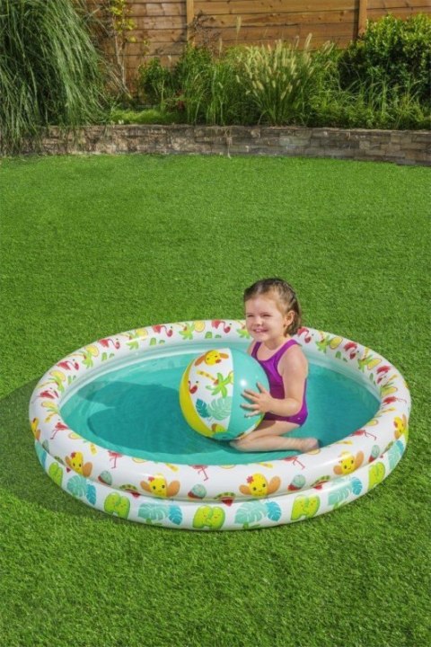 Bestway 51124 Zestaw Basenik dmuchany do pływania 1.22m x 20cm, Koło 46cm, Piłka 27cm Bestway 51124 Zestaw Basenik dmuchany do pływania 1.22m x 20cm, Koło 46cm, Piłka 27cm