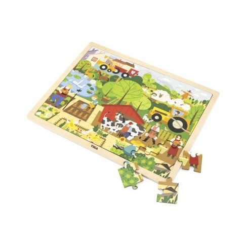 Viga 44588 Puzzle na podkładce 48 elementów - poznajemy farmę Viga 44588 Puzzle na podkładce 48 elementów - poznajemy farmę