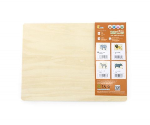Viga 44601 Puzzle na podkładce z uchwytami - Słoń Viga 44601 Puzzle na podkładce z uchwytami - Słoń