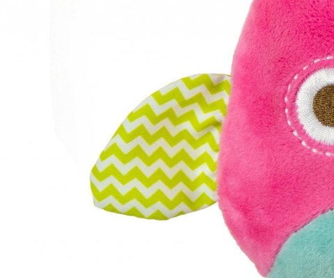 Zawieszka pluszowa Sówka - Happy owl - 2552 PINK Zawieszka pluszowa Sówka - Happy owl - 2552 PINK