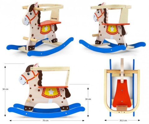Milly Mally Koń Lucky 12 - Blue/Red Milly Mally Koń Lucky 12 - Blue/Red