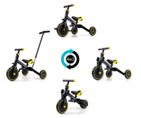 Milly Mally Rowerek 4w1 Optimus Plus Black Milly Mally Rowerek 4w1 Optimus Plus Black