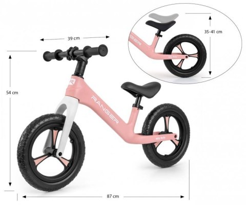 Milly Mally Rowerek Biegowy Ranger Pink Milly Mally Rowerek Biegowy Ranger Pink
