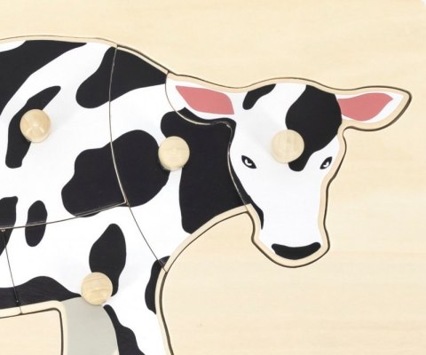 Viga 44608 Puzzle na podkładce z uchwytami - Krowa Viga 44608 Puzzle na podkładce z uchwytami - Krowa