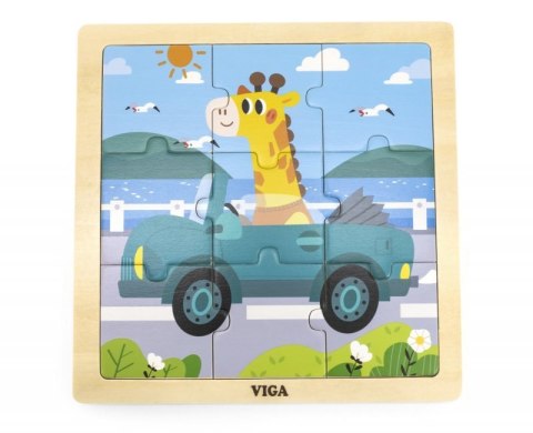 Viga 44629 Puzzle na podkładce 9 elementów - auto Viga 44629 Puzzle na podkładce 9 elementów - auto