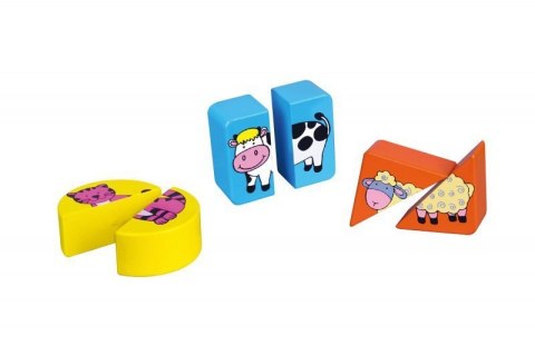 Viga 59585 Układanka 2w1 Puzzle - zwierzęta hodowlane Viga 59585 Układanka 2w1 Puzzle - zwierzęta hodowlane