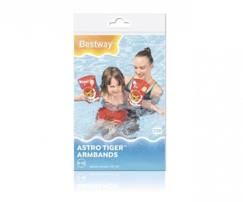 Bestway 32102 Rękawki do nauki pływania Tygrys Kosmonauta 30cm x 15cm Bestway 32102 Rękawki do nauki pływania Tygrys Kosmonauta 30cm x 15cm