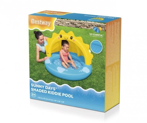Bestway 52637 Basenik dmuchany z daszkiem i pompowanym dnem Słoneczko 1.01m x 97cm x 71cm Bestway 52637 Basenik dmuchany z daszkiem i pompowanym dnem Słoneczko 1.01m x 97cm x 71cm
