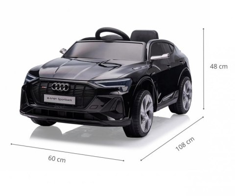 Milly Mally Pojazd na akumulator Audi E-Tron Sportback 4x4 Black Milly Mally Pojazd na akumulator Audi E-Tron Sportback 4x4 Black